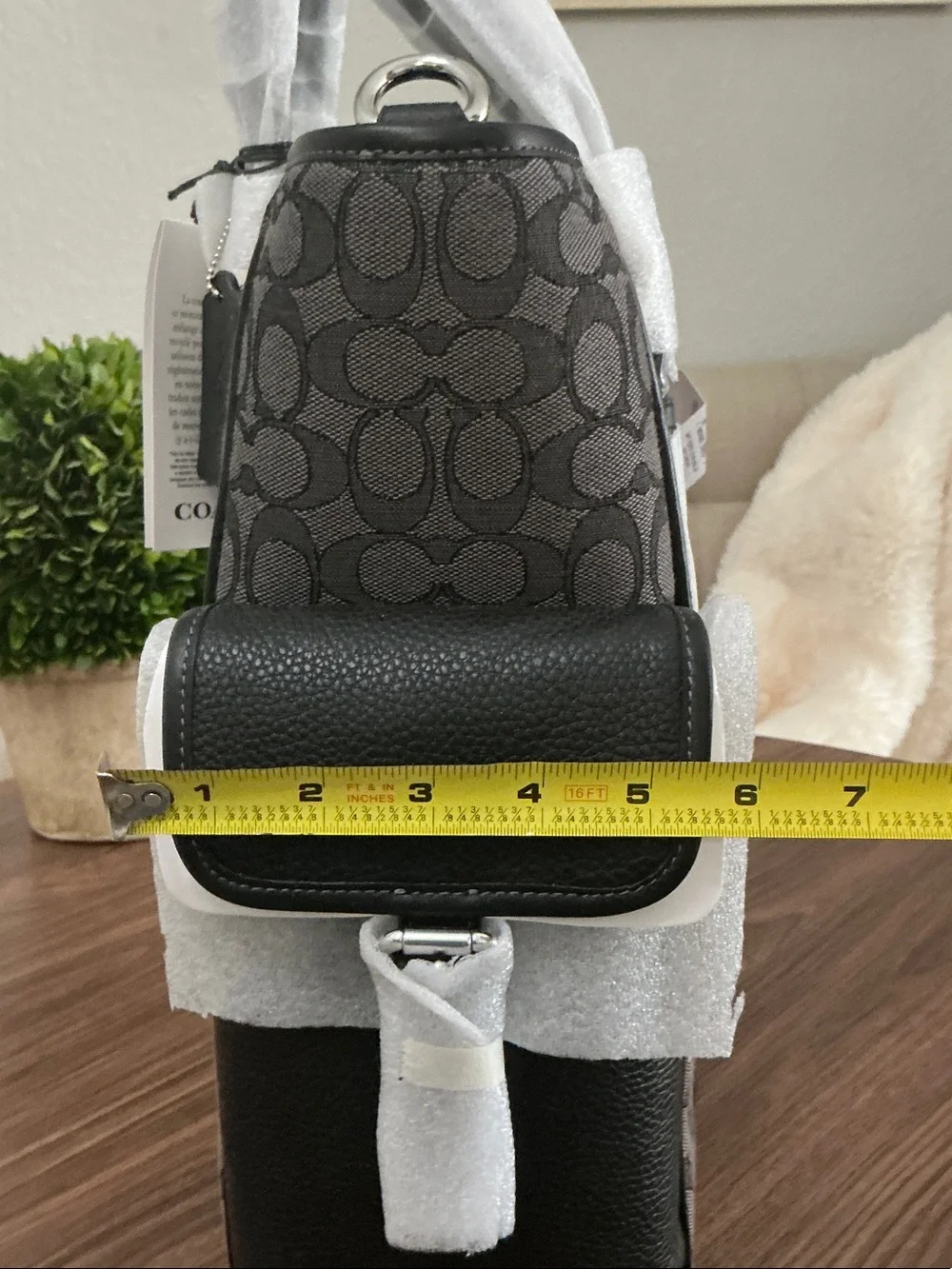 Coach Men’s Messenger Tote in Charcoal and Black